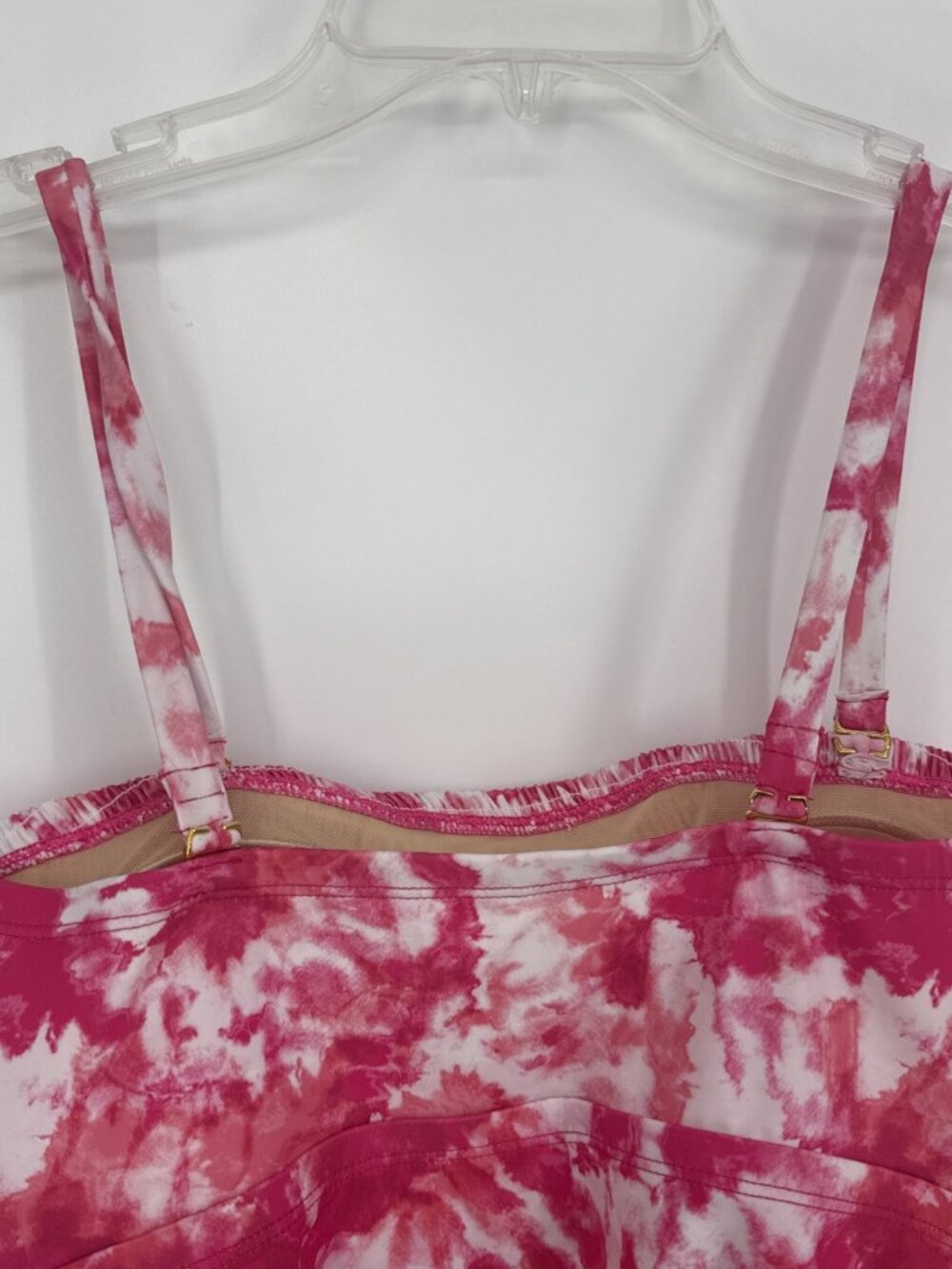 Kim Gravel x Swimsuits For All Size 10 Pink Smocked 2 Piece Swimsuit Shorts Set - Picture 5 of 8
